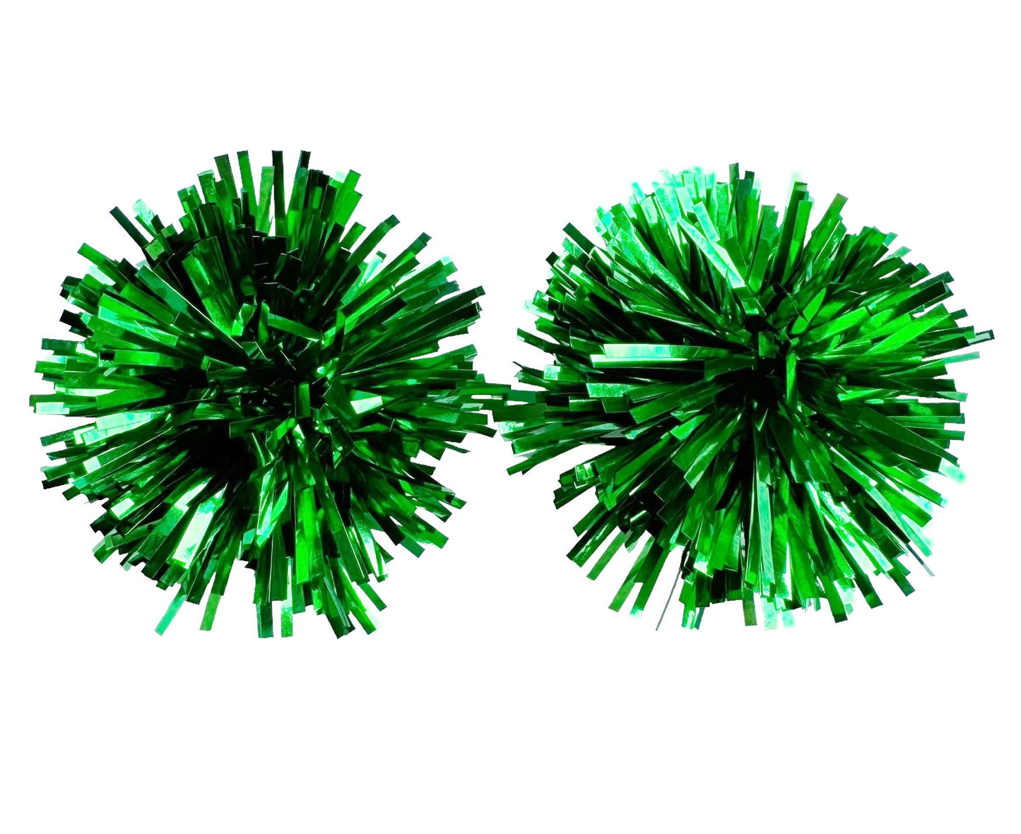 Green Party Pom Tinsel Stud