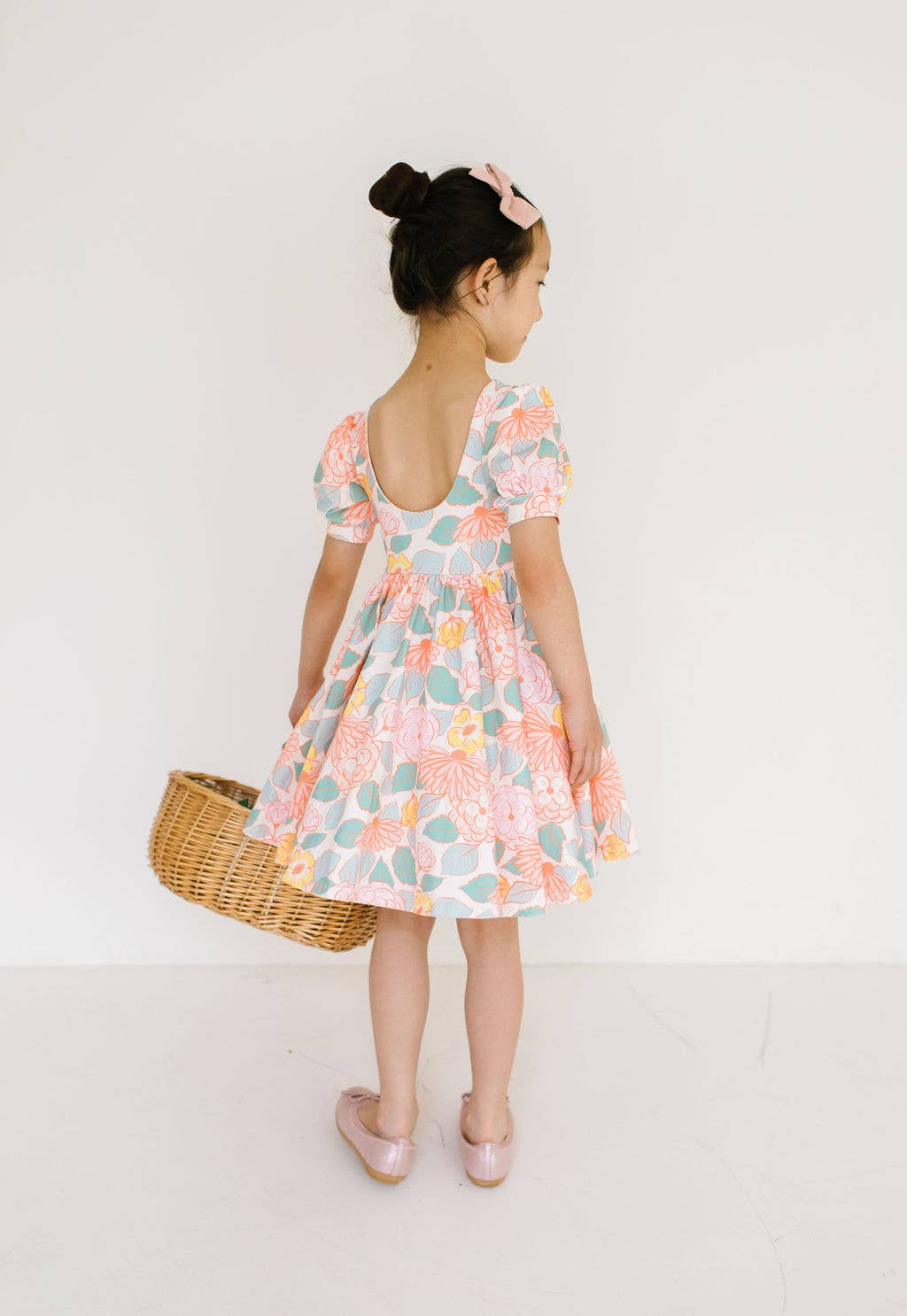 Puff Twirl in Soft Floral | Girls Spring Clothing