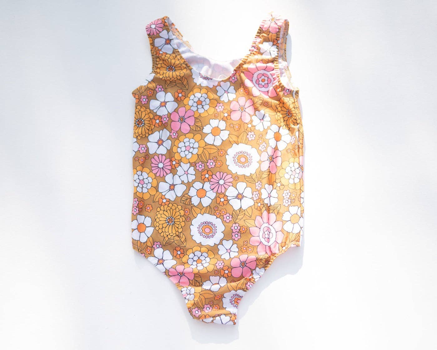 Boho Flower Power One Piece Swimsuit for Baby, Toddler and G