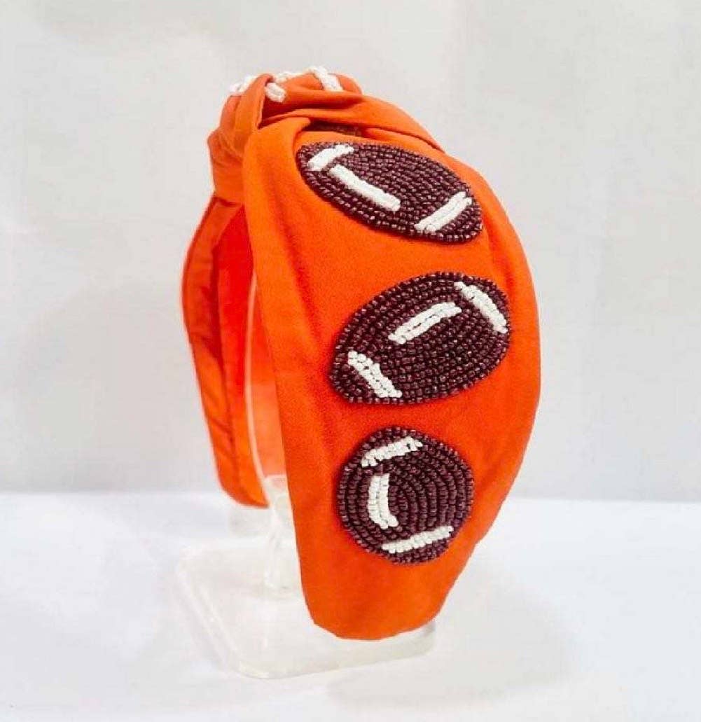 Orange Football Heaband