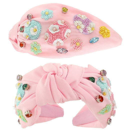 Easter Egg Theme Top Knotted Headband