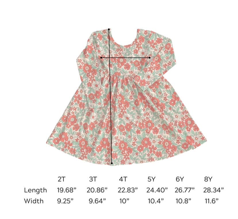 Holiday Floral Girls Twirl Dress, Christmas dresses for little girls, toddler girls clothing, red and green holiday
