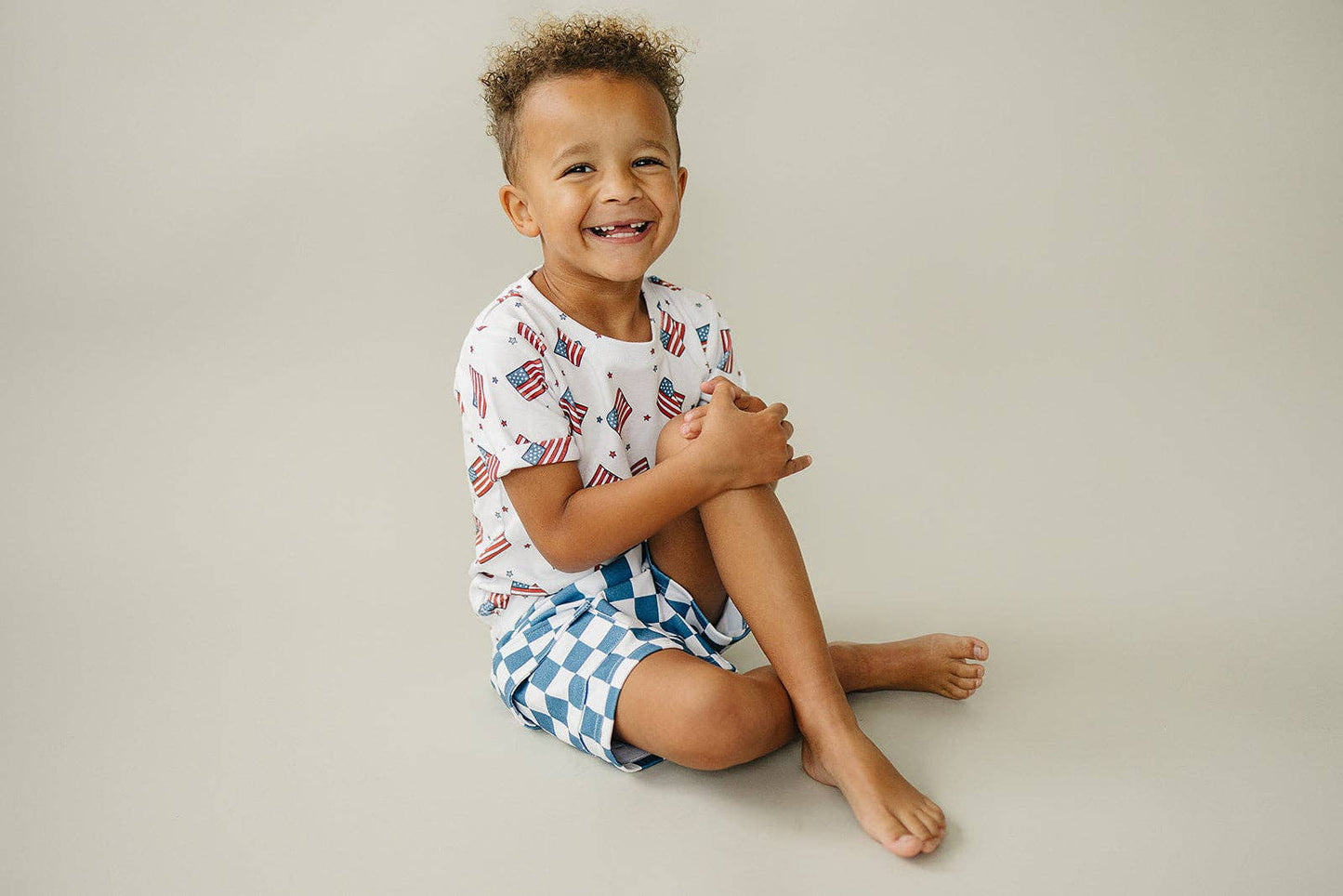 Fourth of July Cargo Shorts Set | Patriotic Vibes