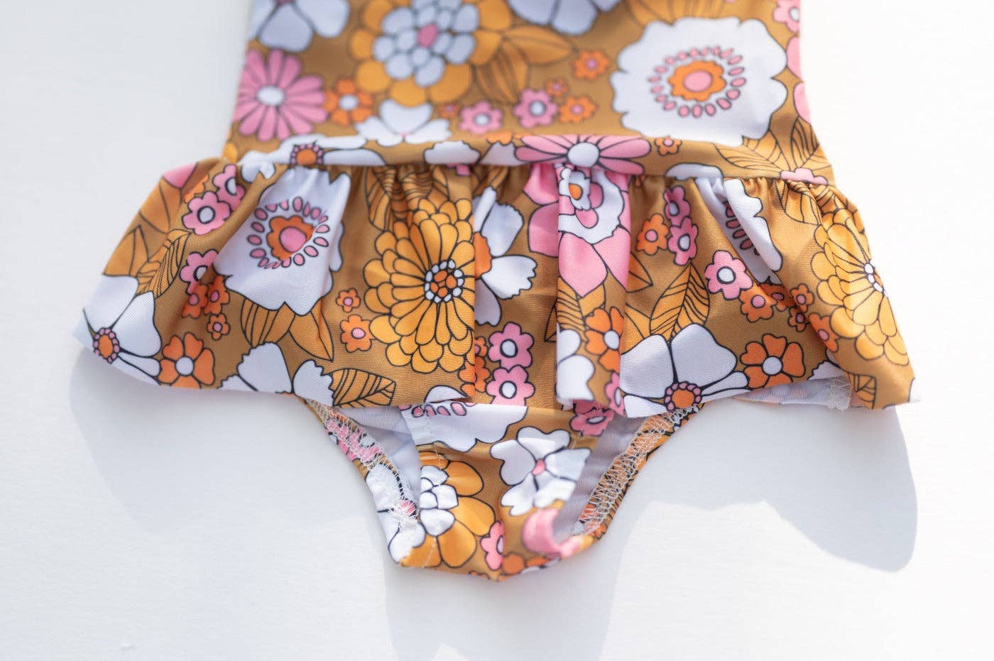 Boho Flower Power One Piece Swimsuit for Baby, Toddler and G