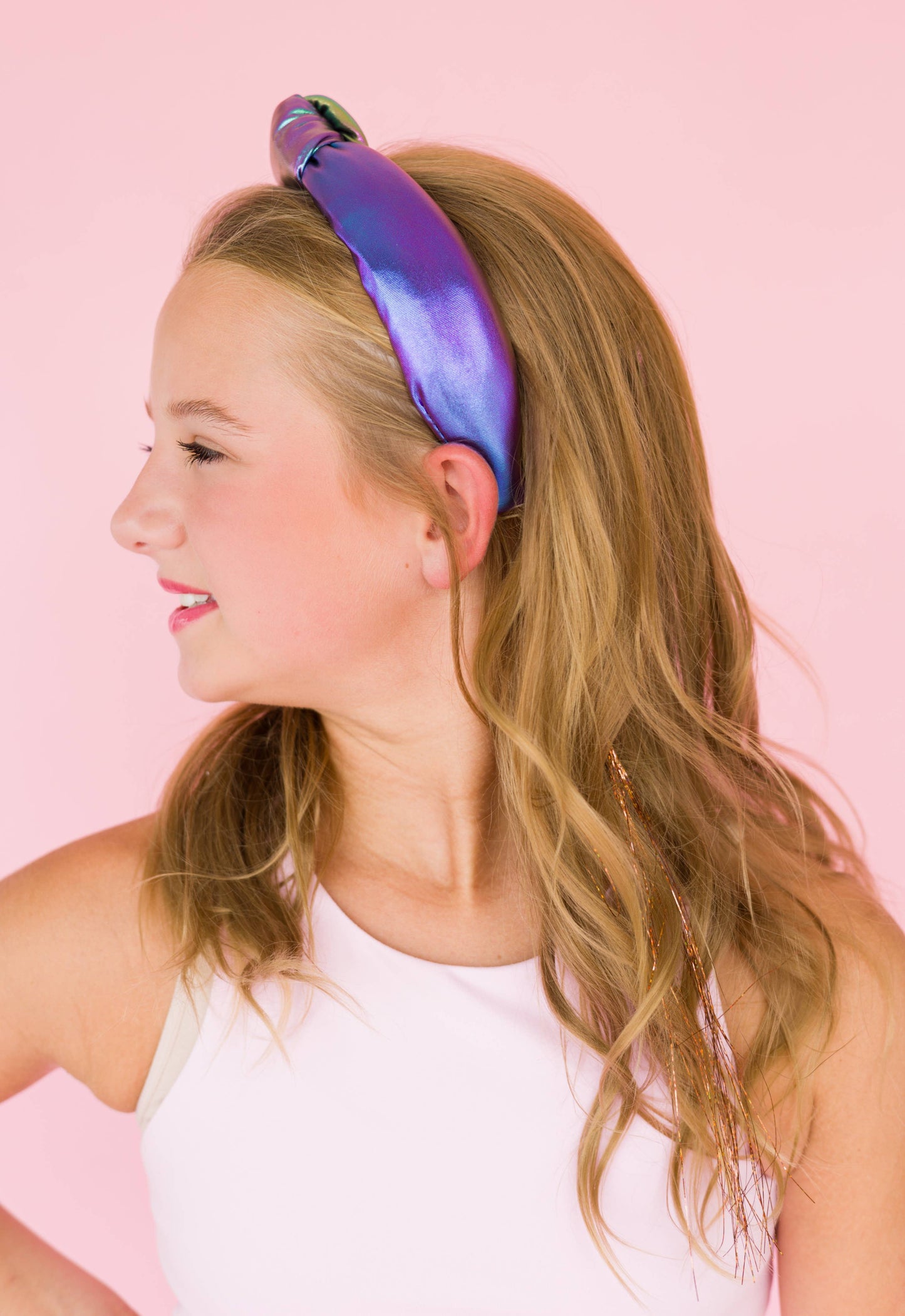 Kid and Tween Rainbow Padded Knotted Headband