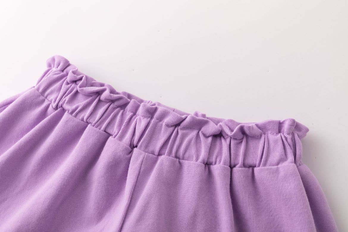Girls' plain short with frill