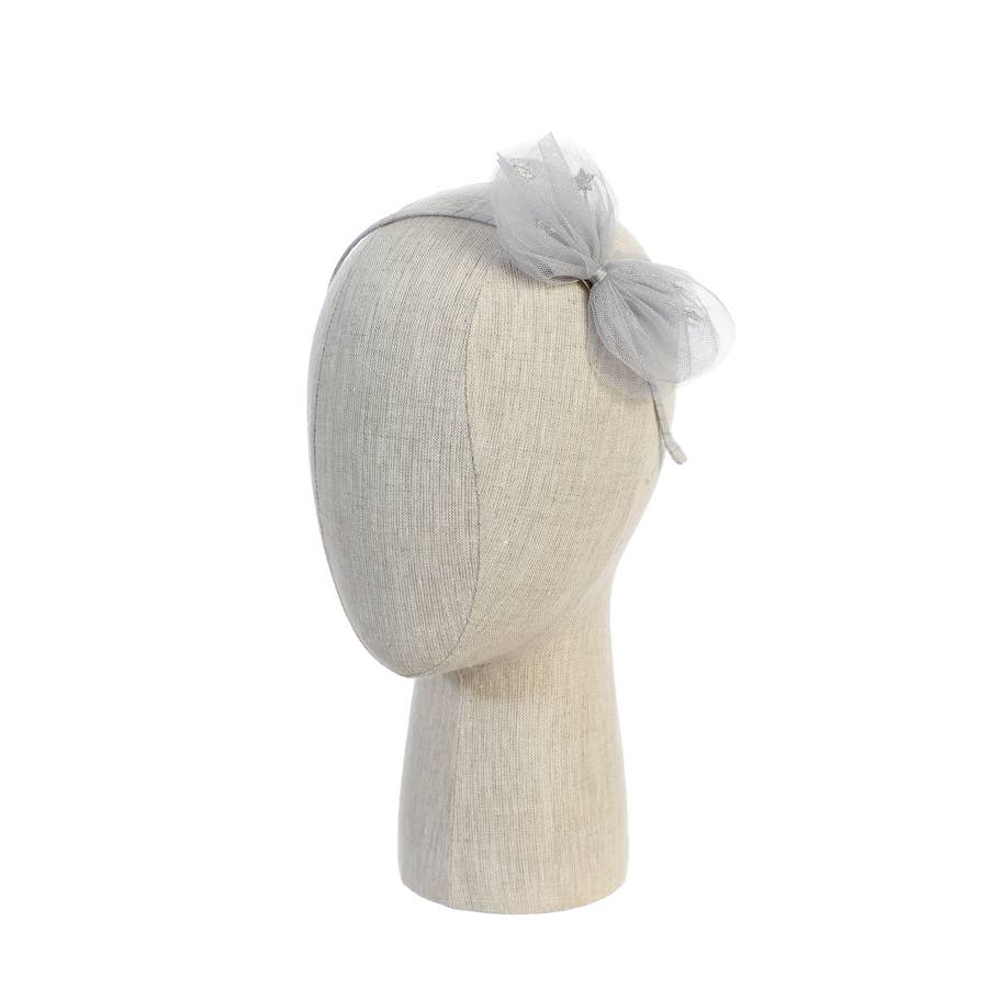 Shimmery Medium-sized Bow with Headband