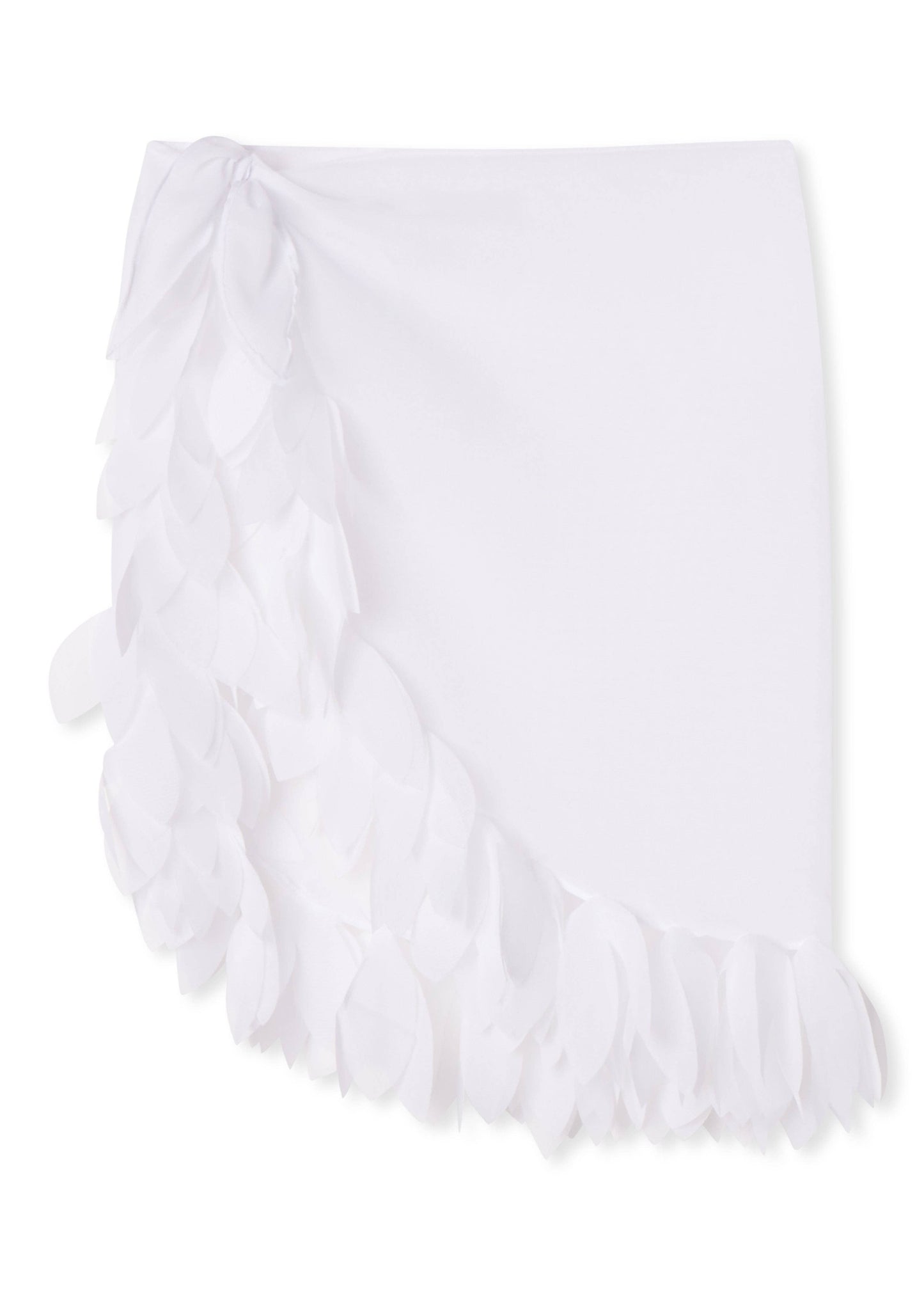 White Pareo with Petals