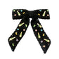 Black Tweed Champagne Celebration Bow Barrette PRE-ORDER (Est Ship 11/26)