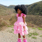 Ombre Pink Sparkle Tulle Dress