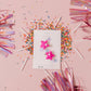 Hot Pink Star Sequin Pigtail Clips