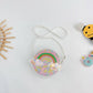 Girls Rainbow Sequined Crossbody Bag small Coin Purse