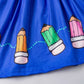Girls Colorful Crayon Ruffle Flare Dress for back to school