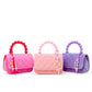 Pearl Handle Message Charm Bag