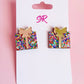 Confetti Christmas Present Stud
