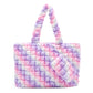Quilted Scrunchies Large Tote Bag with Coin Purse