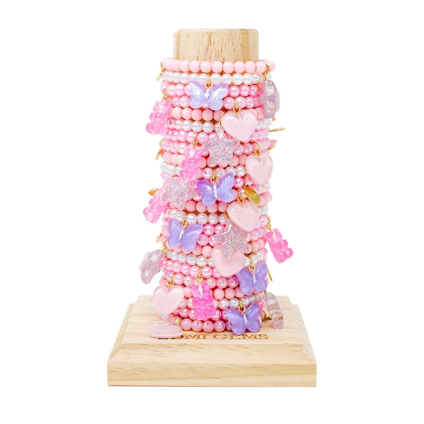 Butterfly, Gummy Bear & Heart Bracelet Tower