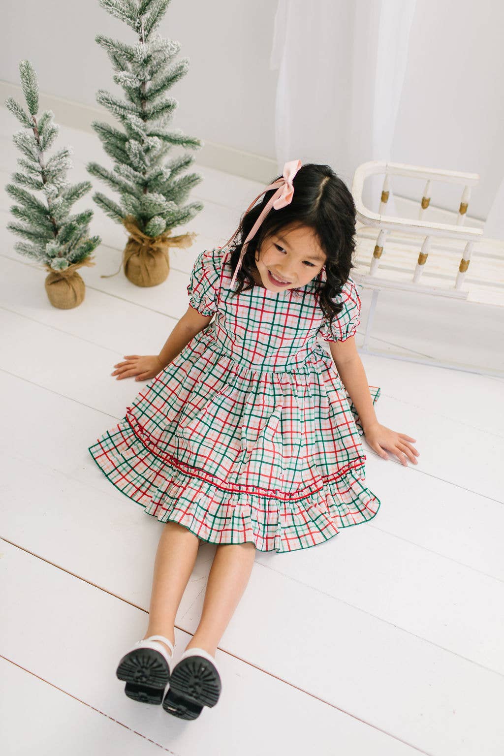 Holiday plaid dress