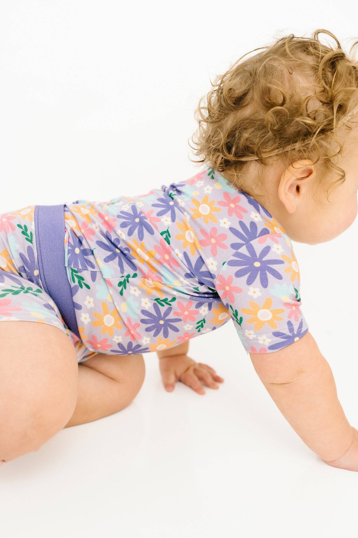 Lavender Blooms Bamboo Shorts Set