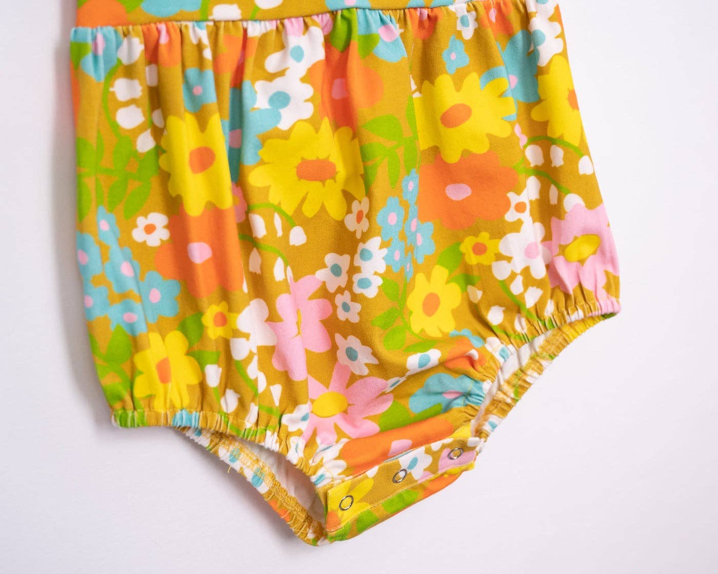 Sixties Summer Floral Pinafore Baby Romper - Baby Clothes