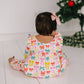 Mabel Romper in Holiday Bows | baby clothing 
