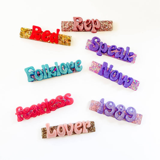 Ts Hair Clip - Ts Album Hair Clip - Swift Glitter Hair Clip