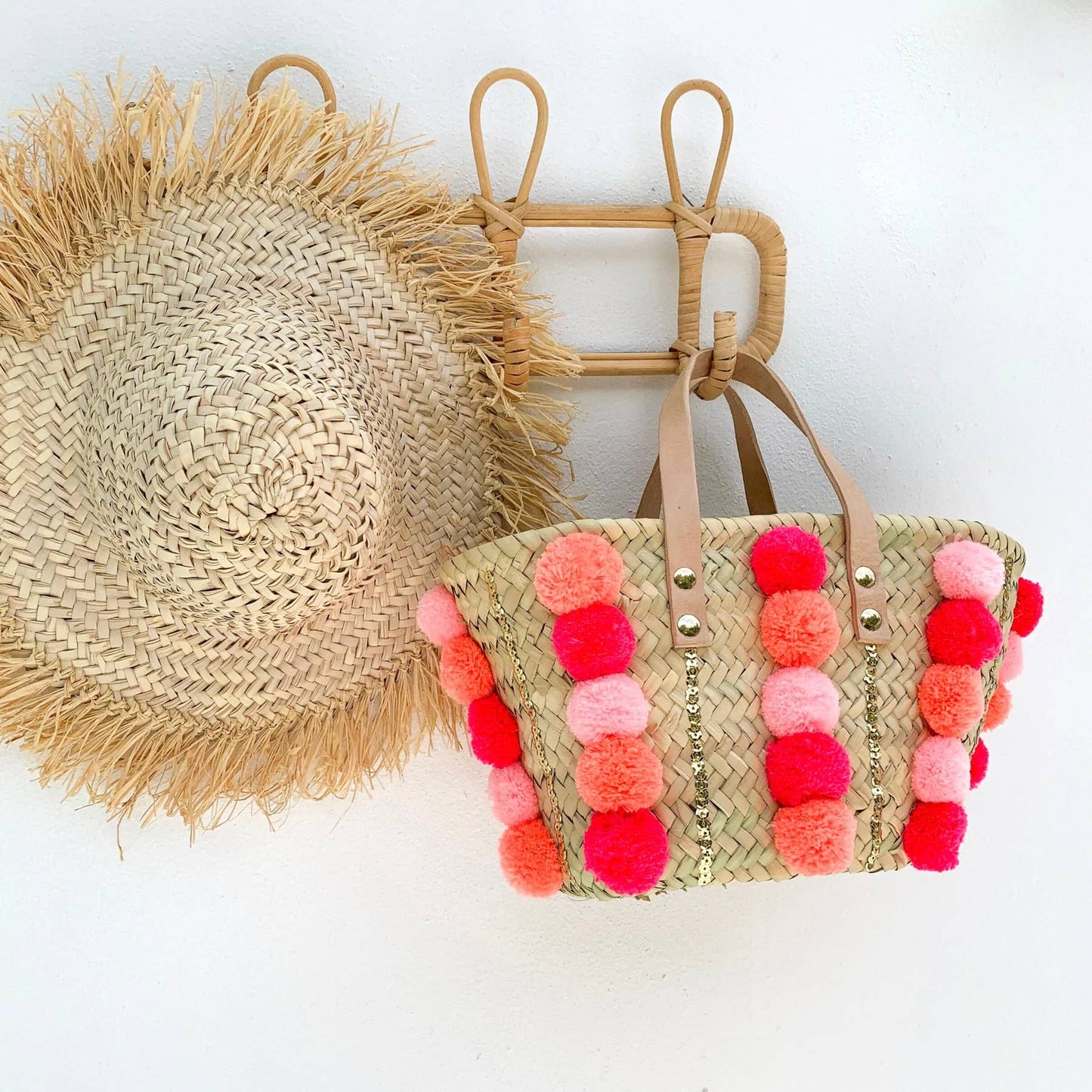 FLORIDA STRAW BASKET, BEACH BAG, SHOPPING BAG