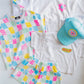 XOXO by Magpies All Over Checker French Terry Short