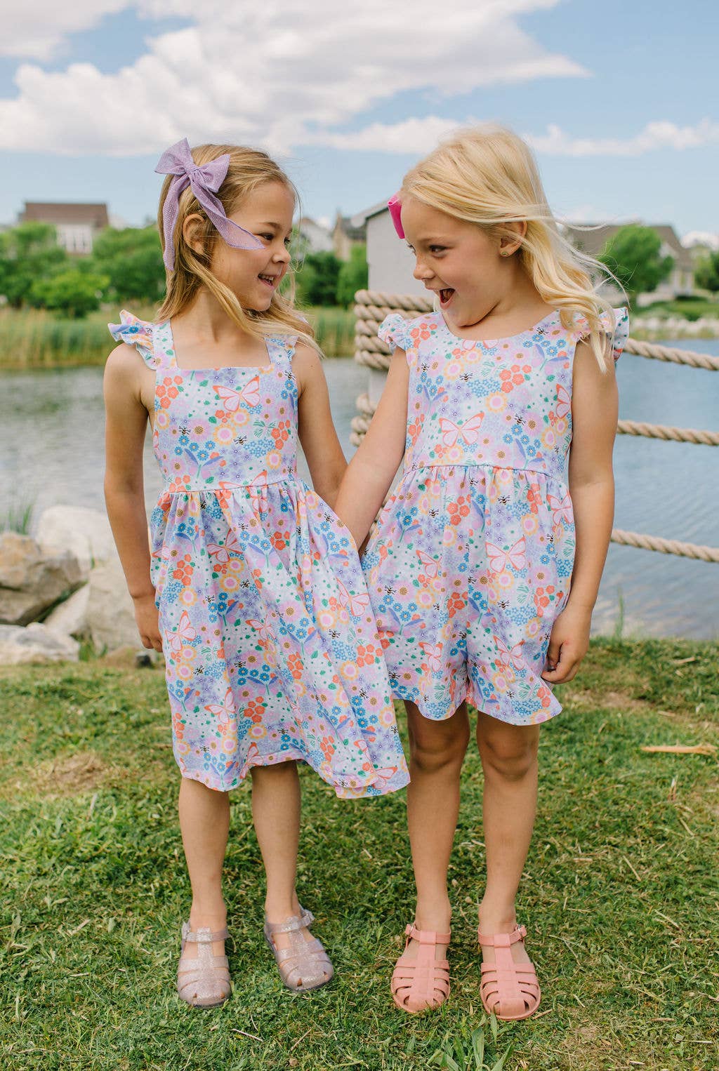 Macie Romper in Butterfly Dream | girls clothing