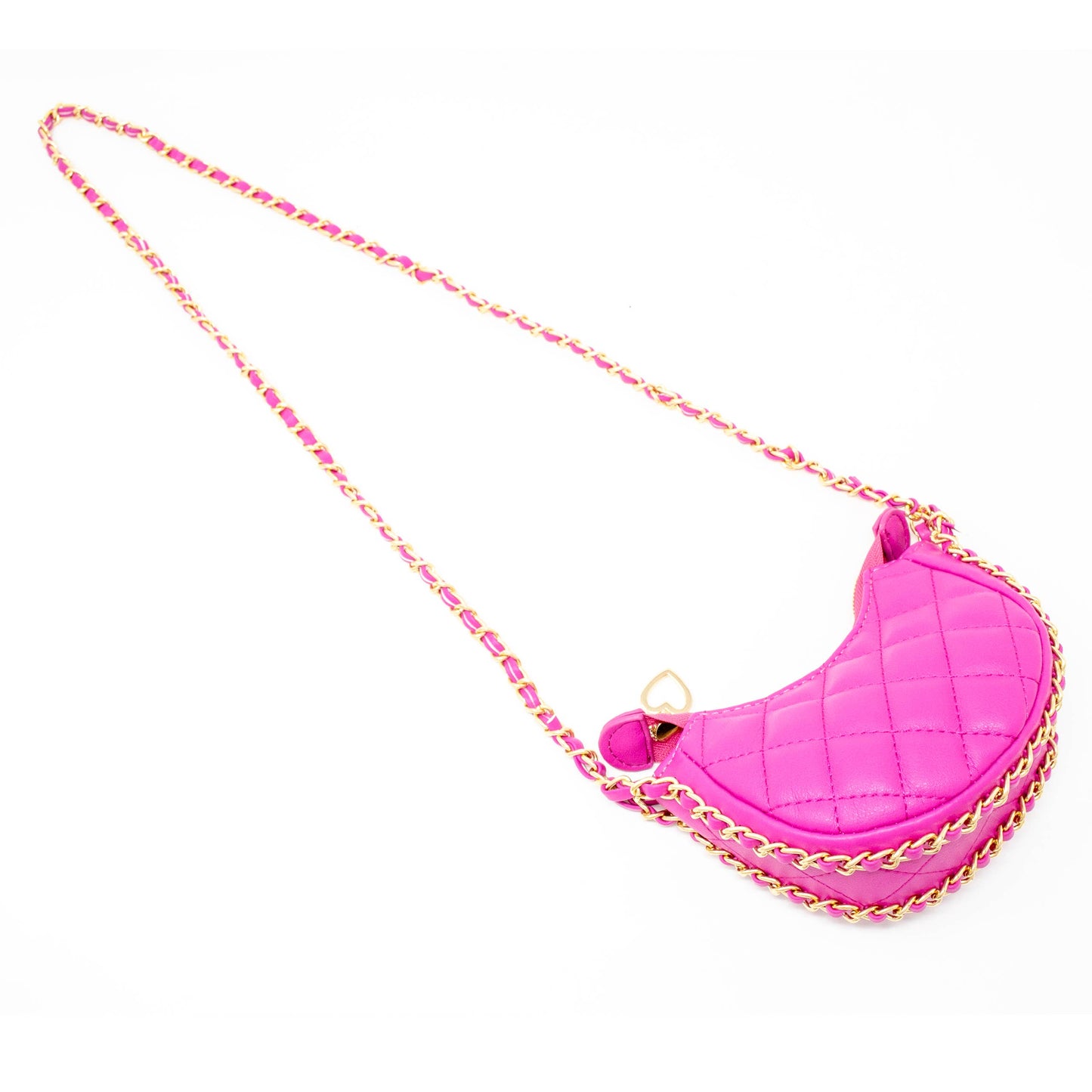Quilted chain purse