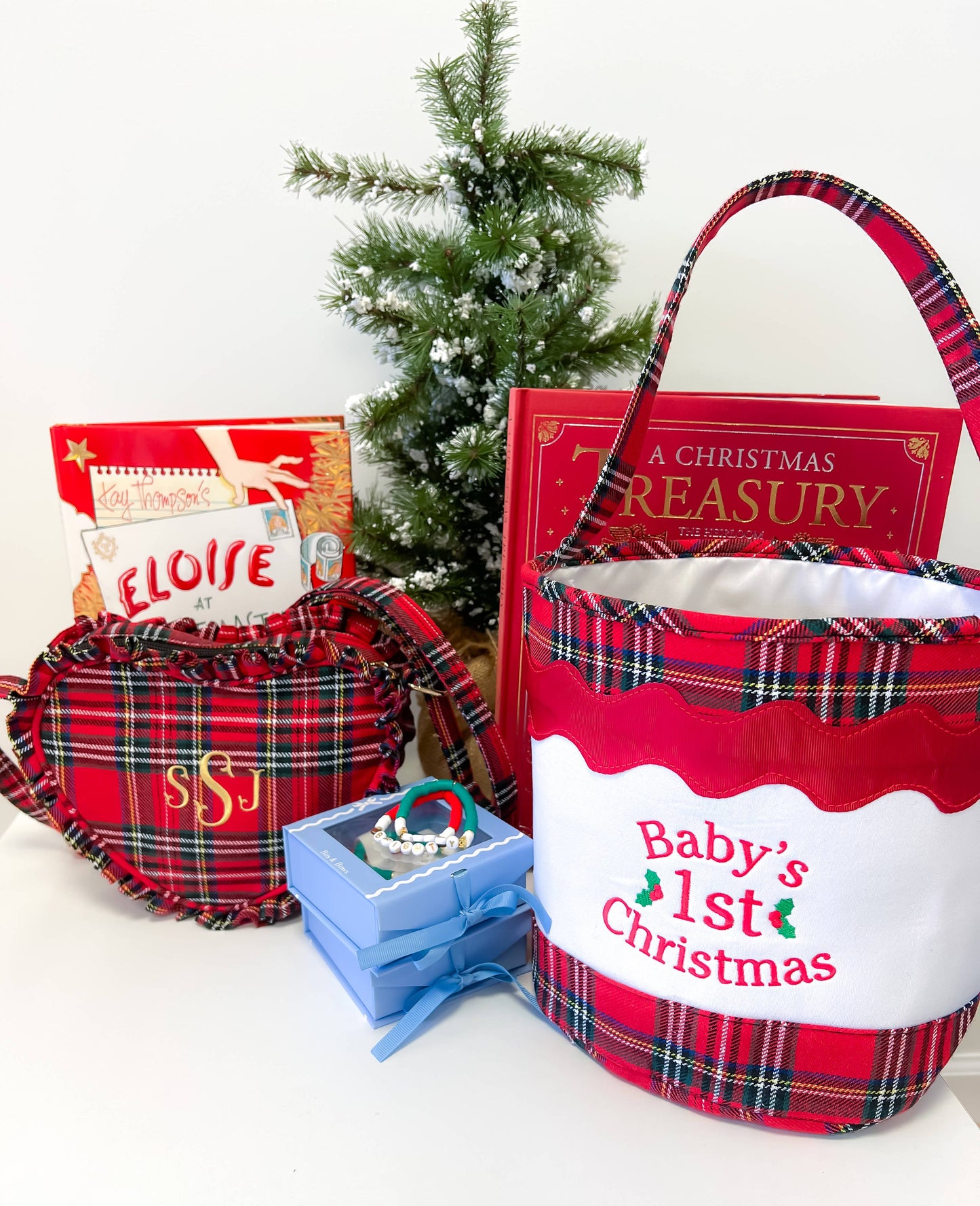 Heart Purse, Red Plaid