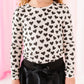 Black Mini Hearts | Soft Long Sleeve