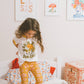 Printed Jersey Knit Bell Bottoms Two Groovy Birthday Outfit