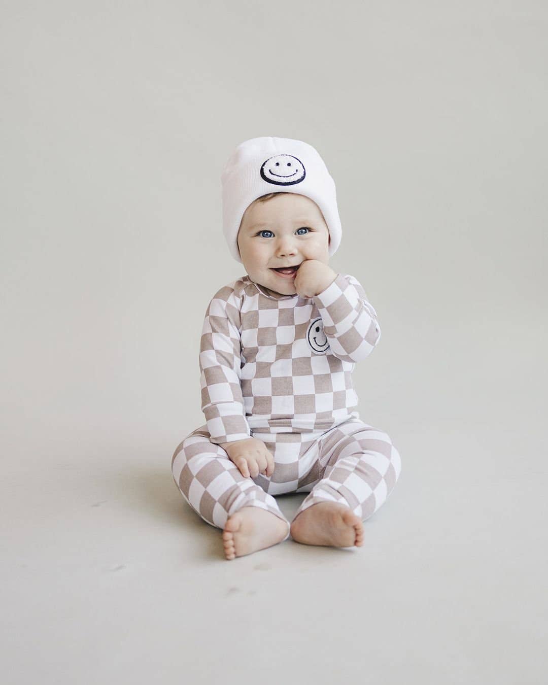 Smiley Baby & Kids' Beanie | White