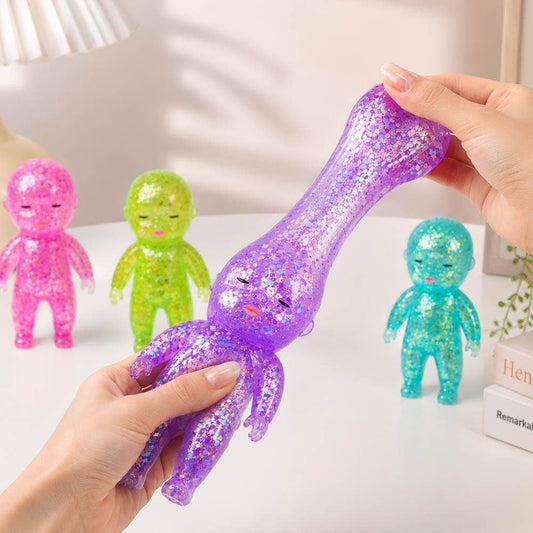 Glittered Doll Squeeze Toy