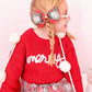 Christmas Plaid Tulle Bow Clip - Kids Holiday Hair Clip