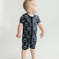 Baby Bamboo Shorty Romper | Electric Smiley