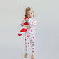 Christmas Bamboo Kids Two Piece Set | Bows & Candy Cane