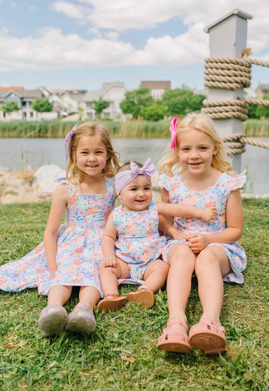 Macie Romper in Butterfly Dream | girls clothing