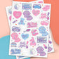 Girls Sleepover Temporary Tattoos, Birthday Party Favor