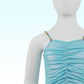 Blue metalic skort set