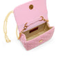 Pearl Handle Message Charm Bag