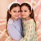 Pleated Palm Headband - White