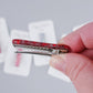 Resin Bar Hair Clip | Valentine's Day Glitter | Valentine Cards