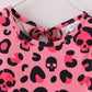 Halloween Pink Skull Print Girl Twirl Dress