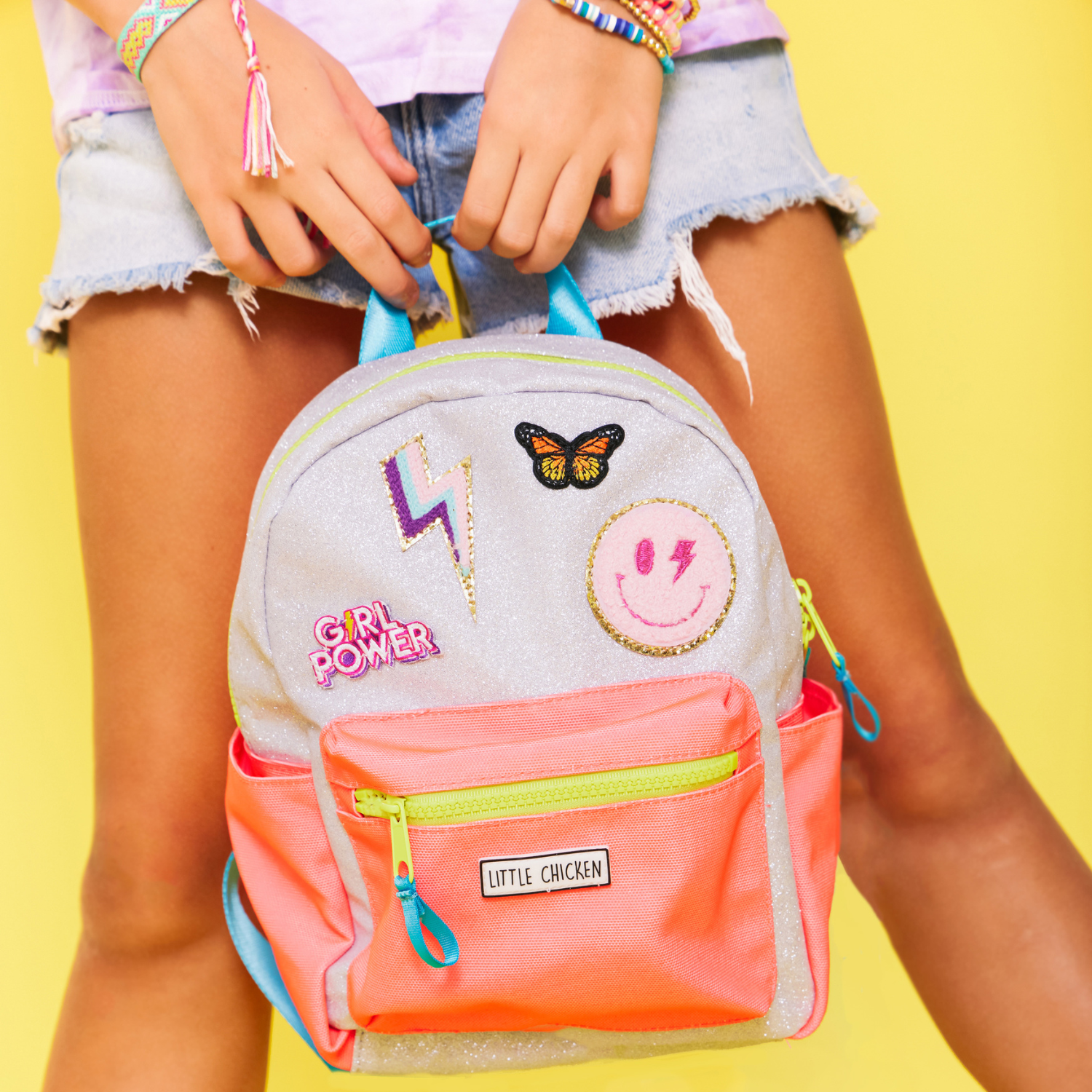 glitter fox mini backpack Glitter Mini Backpack with Patches
