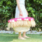 Straw PomPom Basket