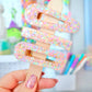 Pastel Confetti Resin Hair Clips