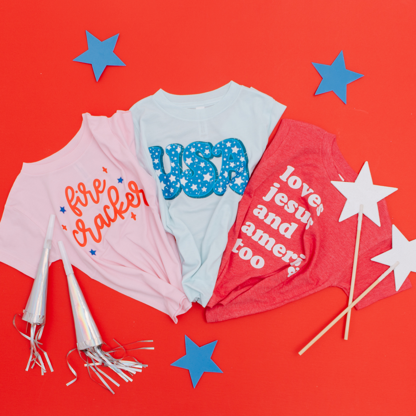 USA Toddler and Youth 4th of July Shirt Summer Shirt