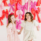 Red Glitter Velvet Bow Headband